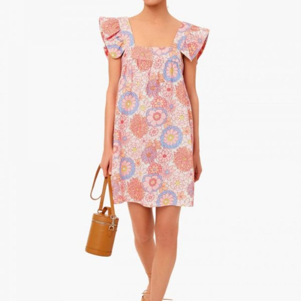 FOLLY FLORAL HAZEL FLUTTER SLEEVE DRESS | WOMENS TUCKERNUCK X CAMERAN EUBANK NWT